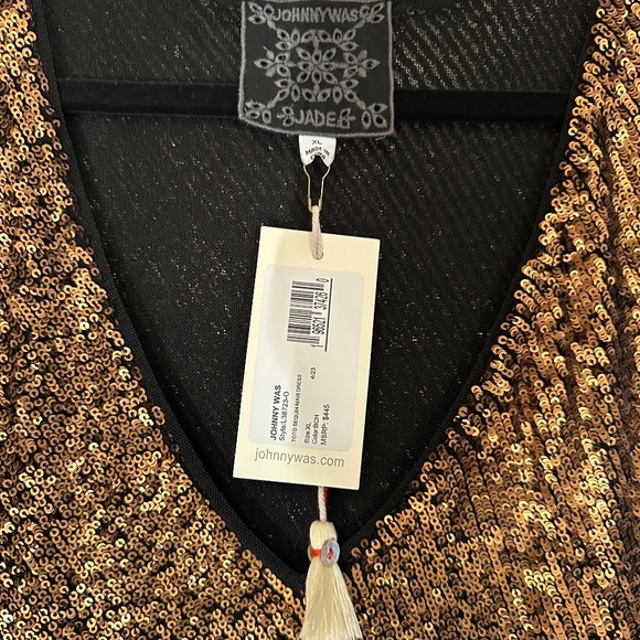NEW! Johnny Was TOTO SEQUIN MAXI DRESS - Picture 10 of 10